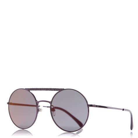 CHANEL Round Winter Sunglasses 4232 Bordeaux.